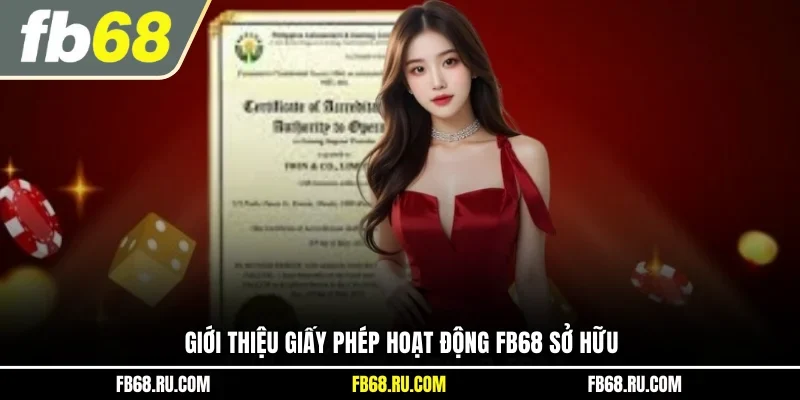 Giới thiệu giấy phép hoạt động FB68 sở hữu