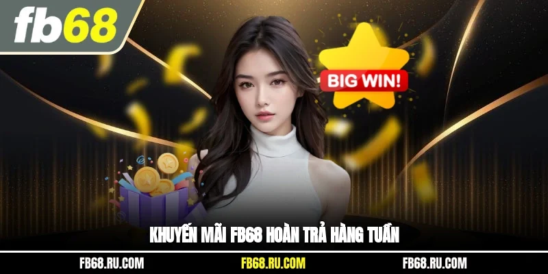 Khuyến mãi FB68 hoàn trả hàng tuần